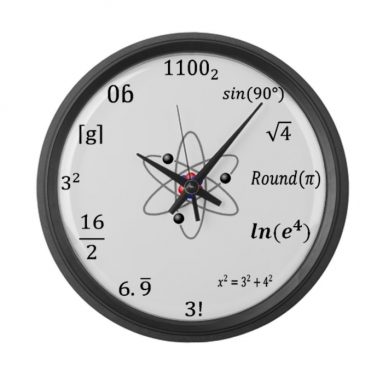 Maths Wall Clock