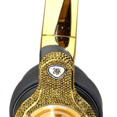 Luxury fashion headphones with crystal SWAROVSKI