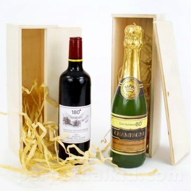 CHAMPAGNE & WINE BOTTLE CANDLE