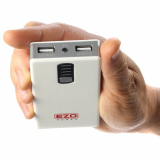 Ultra Compact High Capacity 6600mAh 2-Port External Backup Battery Charger