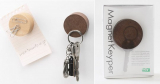 Wooden key paperclip holder