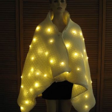 lighted golden cloak