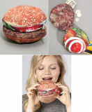 Delicious hamburger pouch