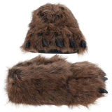 Grizzly Bear Paw Slippers