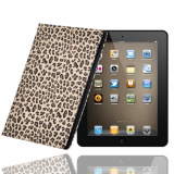 Leopard ipad leather case cover