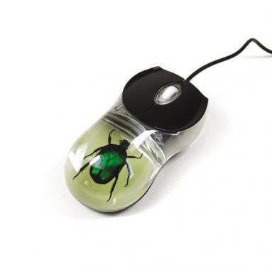 Bug Computer Mouse-Glow in the Dark-Green Chafer Beetle