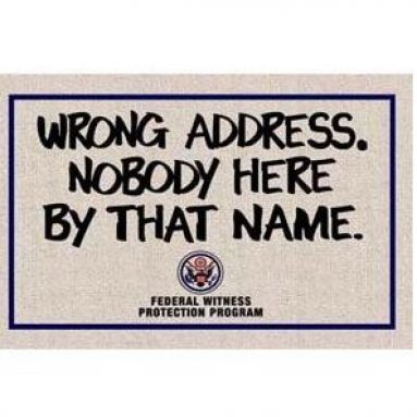Wrong Address Doormat
