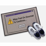 Wipe Feet To Continue mat