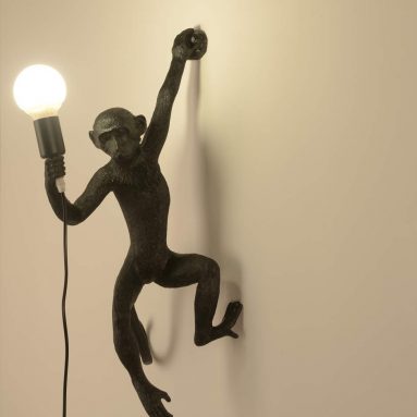 industrial Light Monkey Wall Lamp