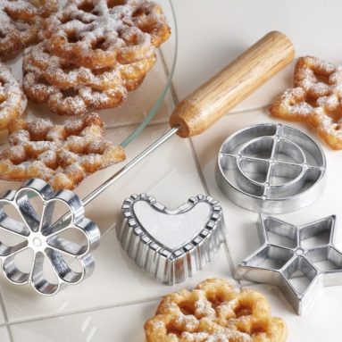 Rosette Pastry Desserts Iron Set For Fried Dough Pastries