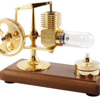 Solar 24ct Gold Plated Stirling Engine