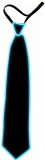 Glow Costume Neck Tie Blue