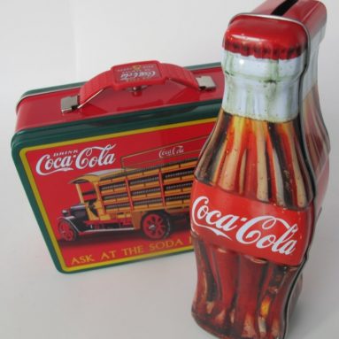 Coca Cola Truck Lunch Box & Cola Bottle Bank