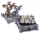 Dragon And Knight Medieval Chess Board Game Set Decor