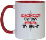 Engineer By Day Ninja By Night Coffee Mug