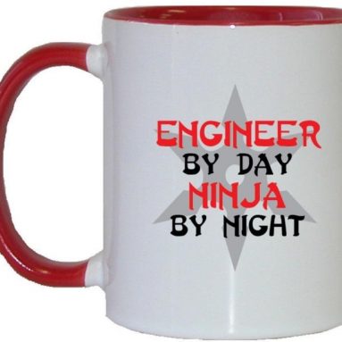 Engineer By Day Ninja By Night Coffee Mug