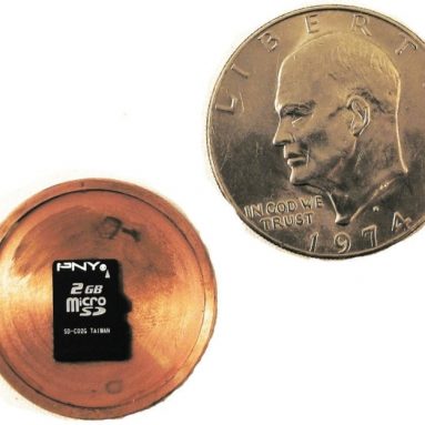 Micro SD Card Covert Spy Coin