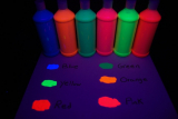 Reactive Fluorescent Tempera Paints