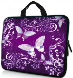17.3″ Purple Butterfly Laptop / Macbook Sleeve Case Bag