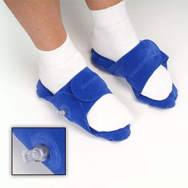 Inflatable foot cushions