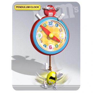 M&M Pendulum Wall Clock