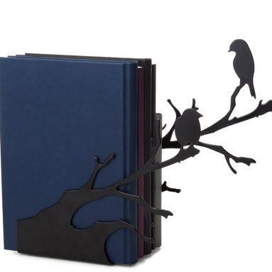 Perching birds bookends