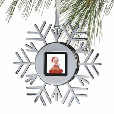 Snowflake Digital Photo Ornament