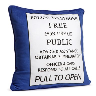 Doctor Who TARDIS Pillow