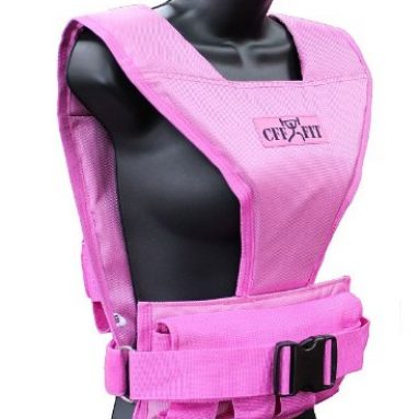 Pink Adjustable Weighted Short Vest