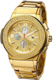 Just Bling Men’s 18K Gold Plated Watch