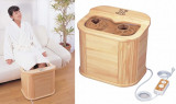 Infrared radiation natural wooden feet sauna