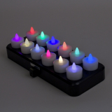 Remote Control LED Rechargeable Tea Lights – Set of 12