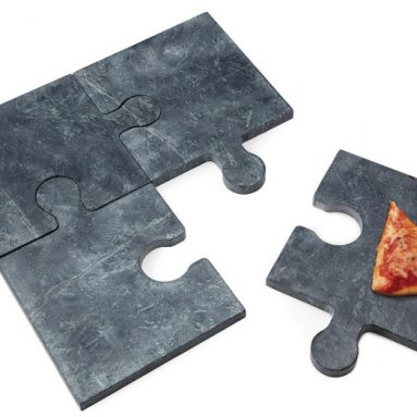 puzzle pizza stone with peel