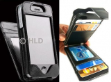 Flip Wallet Card Leather Case for iPhone 4