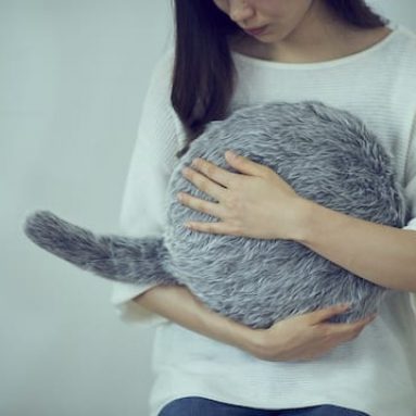 Qoobo Robotic Cat Tail Pillow