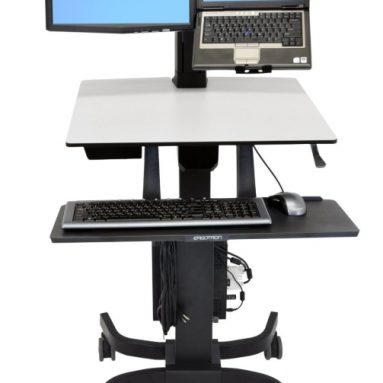 WorkFit-C LCD and Laptop Sit-Stand Workstation