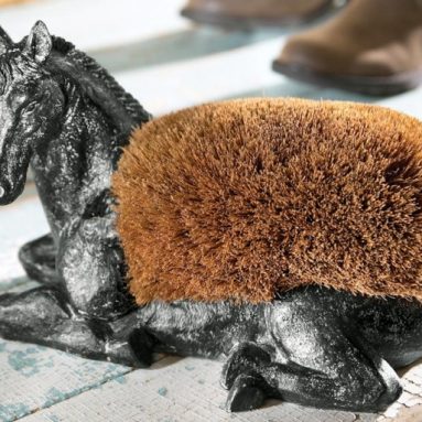 Western Horse Sculpture Shoe And Boot Brush
