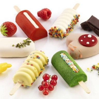 Silicone Easy Cream Mini Ice Cream Bar Mold Set