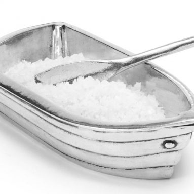 row boat salt cellar