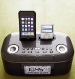 Dual iPod Docking Clock