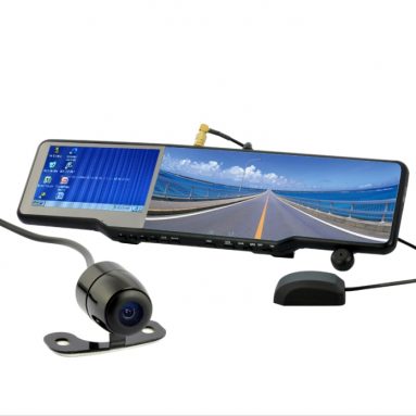 All-in-one Car Bluetooth Rearview Mirror Kit