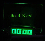 Luminous Message Board Digital Alarm Clock