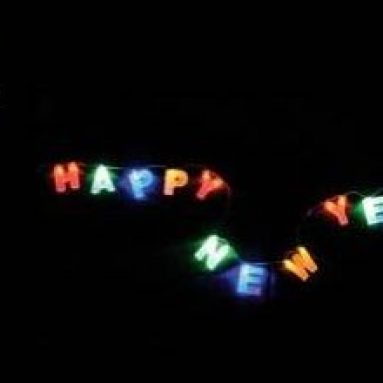 Happy New Year Frosted LED Light String