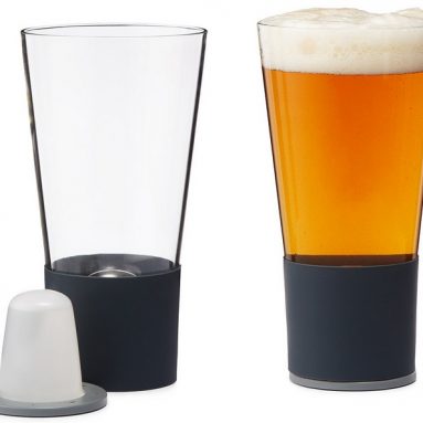 self chilling pint glasses