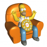 Simpson Animated Telephone