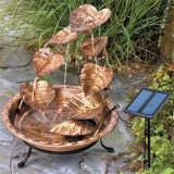 Solar Cascading Copper Fountain