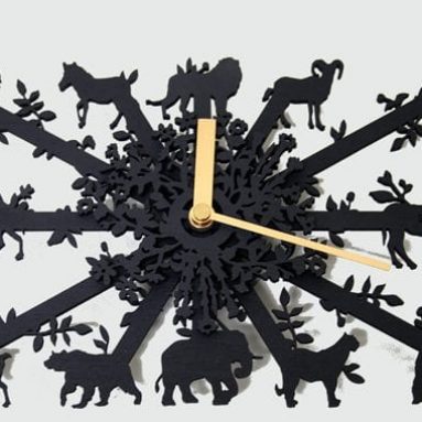 Animal Clock Square Mini