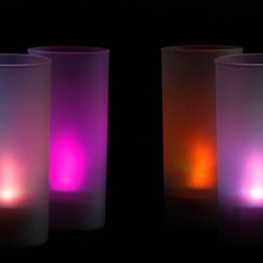 6 Multi Color Changing LED Flameless Home Decor Light