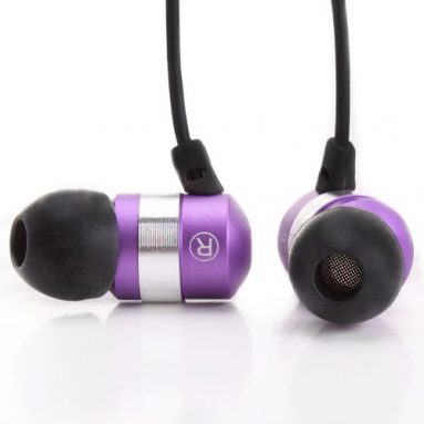 Deal of the day: Ergonomic Metallic Purple Earbuds