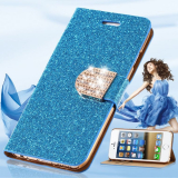 Fashion Glitter Bling Diamond Flip Leather Case For iPhone 7 iPhone 7 Plus